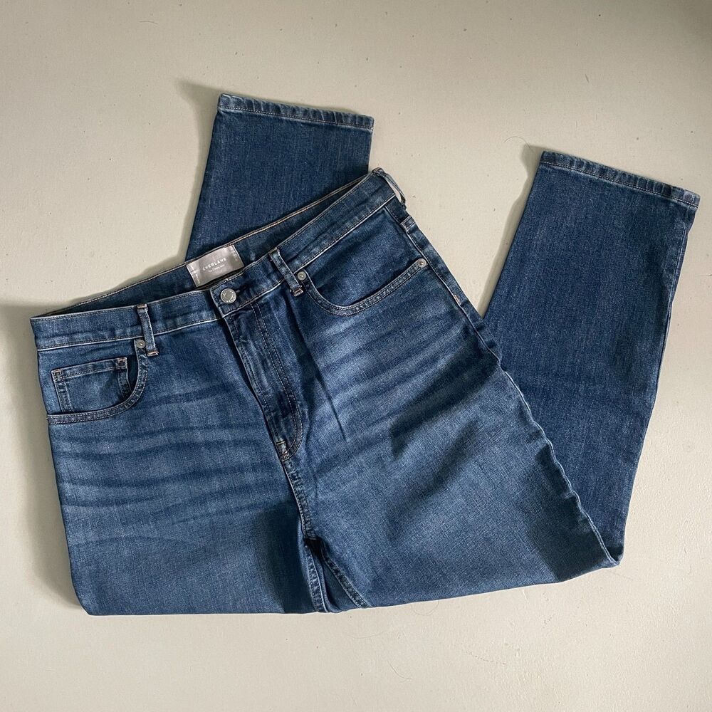 Everlane Cheeky Ankle Cropped Denim Jeans Medium Wash Blue 32
